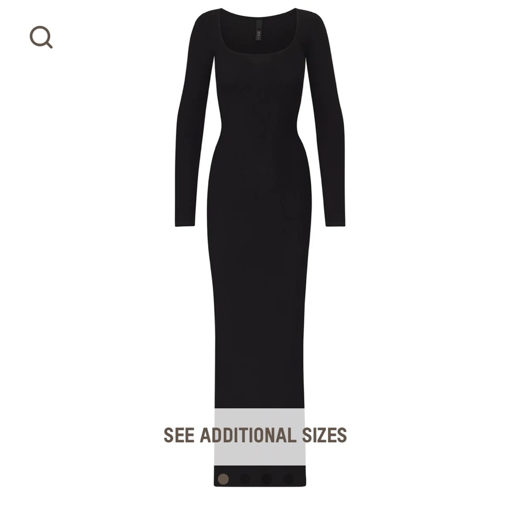 SKIMS SOFT LOUNGE LONG SLEEVE DRESS, size XL